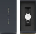 Daniel Wellington Classic Petite Cornwall White Dial Black Nylon Strap Watch For Women - DW00100252