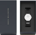 Daniel Wellington Classic Petite Cornwall White Dial Black NATO Strap Watch For Women - DW00100254
