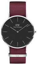 Daniel Wellington Classic Roselyn Black Dial Red NATO Strap Dial Watch For Women - DW00100270