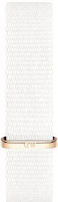 Daniel Wellington Classic Petite Dover White Dial White Nylon Strap Watch For Women - DW00100311