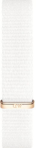 Daniel Wellington Classic Petite Dover White Dial White Nylon Strap Watch For Women - DW00100313