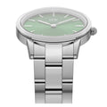 Daniel Wellington Iconic Link Emerald Green Dial Silver Steel Strap Watch For Men - DW00100427