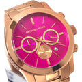 Michael Kors Runway Pink Dial Rose Gold Steel Strap Watch for Women - MK5931