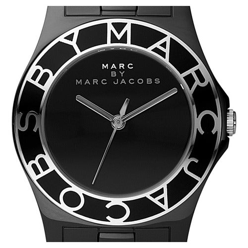 Marc Jacobs Black Dial Black Ceramic Strap Watch for Women - MBM9501