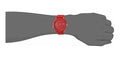 Tommy Hilfiger Denim Quartz Red Dial Red Rubber Strap Watch for Men - 1791323