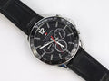 Tommy Hilfiger Luke Quartz Black Dial Black Leather Strap Watch for Men - 1791117