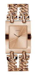 Guess Mod Heavy Metal Rose Gold Dial Rose Gold Steel Strap Watch For Women - W1117L3
