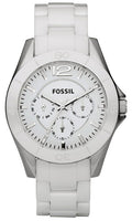 Fossil Ceramic White Dial White Ceramic Strap Watch for Women - CE1002