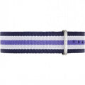 Daniel Wellington Classic Trinity White Dial Three Tone Nylon Strap Watch For Women - 0609DW