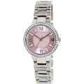 Fossil Virginia Pink Dial Silver Steel Strap Watch for Women - ES3504