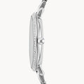 Fossil Jacqueline White Dial Silver Steel Strap Watch for Women - ES3545