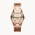Fossil Stella Rose Gold Dial Rose Gold Steel Strap Watch for Women - ES3590