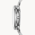 Fossil Tailor Silver Dial Silver Steel Strap Watch for Women - ES3712