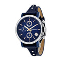 Fossil Boyfriend Sport Chronograph Blue Dial Blue Leather Strap Watch for Women - ES4113