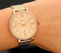 Fossil Jacqueline Quartz Rose Gold Dial Rose Gold Mesh Strap Watch for Women - ES4628