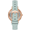 Fossil Jacqueline Multi Colored Dial Blue Leather Strap Watch for Women - ES4813