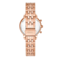 Fossil Neutra Chronograph Mother of Pearl Brown Dial Rose Gold Steel Strap Watch for Women - ES5218