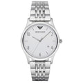 Emporio Armani Classic Silver Dial Silver Steel Strap Watch For Men - AR1867