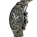 Fossil Dean Chronograph Black Dial Black Steel Strap Watch for Men - FS4721