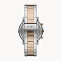 Fossil Neutra Chronograph Brown Dial Two Tone Steel Strap Watch for Men - FS5869