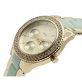 Fossil Stella Multifunction Gold Dial Two Tone Steel Strap Watch for Women - ES4757