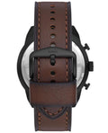 Fossil Bronson Chronograph Brown Dial Brown Leather Strap Watch for Men - FS5875