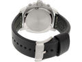 Fossil Modern Machine Chronograph Black Dial Black Leather Strap Watch for Men - FS4928