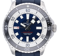 Breitling Superocean Automatic 44 Blue Dial Blue Rubber Strap Watch for Men - A17376211C1S1
