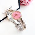 Gucci G Timeless Quartz Pink Dial Two Tone Steel Strap Watch For Women - YA1265030