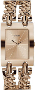 Guess Mod Heavy Metal Rose Gold Dial Rose Gold Steel Strap Watch For Women - W1117L3