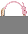 Guess Cosmo Diamonds Silver Dial Pink Silicone Strap Watch for Women - GW0034L3