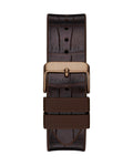 Guess Edge Chronograph Brown Dial Brown Leather Strap Watch For Men - GW0492G2
