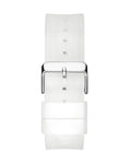 Guess Phoenix Multi Function Silver Dial White Rubber Strap Watch for Men - GW0203G1