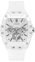 Guess Phoenix Multifunction White Dial White Rubber Strap Watch for Men - GW0203G2