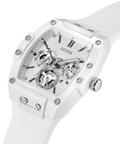 Guess Phoenix Multifunction White Dial White Rubber Strap Watch for Men - GW0203G2