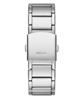 Guess Zeus Multifunction Diamonds Silver Dial Silver Steel Strap Watch for Men - GW0209G1