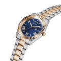 Guess Connoisseur Quartz Blue Dial Two Tone Steel Strap Watch For Men - GW0265G12