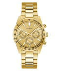 Guess Analog Chronograph Gold Dial Gold Steel Strap Watch for Men - GW0329G3