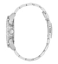 Guess Trophy Chronograph Diamonds Black Dial Silver Steel Strap Watch for Men - GW0390G1