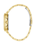 Guess Solstice Diamonds Gold Dial Gold Steel Strap Watch for Women - GW0403L2