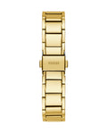 Guess Solstice Diamonds Gold Dial Gold Steel Strap Watch for Women - GW0403L2