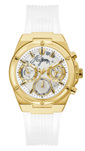 Guess Athena White Dial White Rubber Strap Watch for Women - GW0409L2