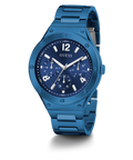Guess Scope Multifunction Blue Dial Blue Steel Strap Watch for Men - GW0454G4