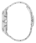 Guess Multi Function Diamonds Silver Dial Silver Steel Strap Watch For Men - GW0455G1
