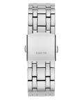 Guess Multi Function Diamonds Silver Dial Silver Steel Strap Watch For Men - GW0455G1