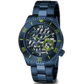 Guess Axle Multifunction Navy Blue Dial Blue Steel Strap Watch For Men - GW0488G4
