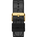 Guess Edge Chronograph Green Dial Black Leather Strap Watch For Men - GW0492G3