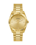 Guess Connoisseur Analog Gold Dial Gold Steel Strap Watch For Men - GW0542G2