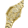Guess Duchess Quartz Gold Dial Gold Steel Strap Watch For Women - GW0558L2