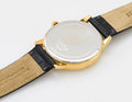 Guess Gadget Gold Dial Black Leather Strap Watch for Men - GW0570G1